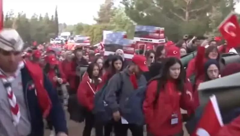 Çanakkale Zaferi'nin 110. Yılına Özel 57. Alay Vefa Yürüyüşü Başladı