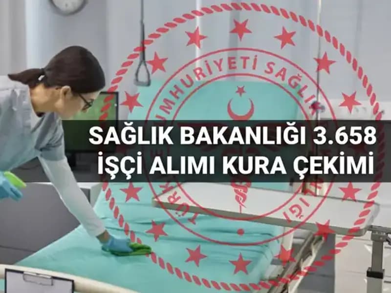 Sağlık Bakanlığı 2025'te 3.658 İşçi Alımı Kurası İçin Başvuru Tarihleri Belli Oldu!
