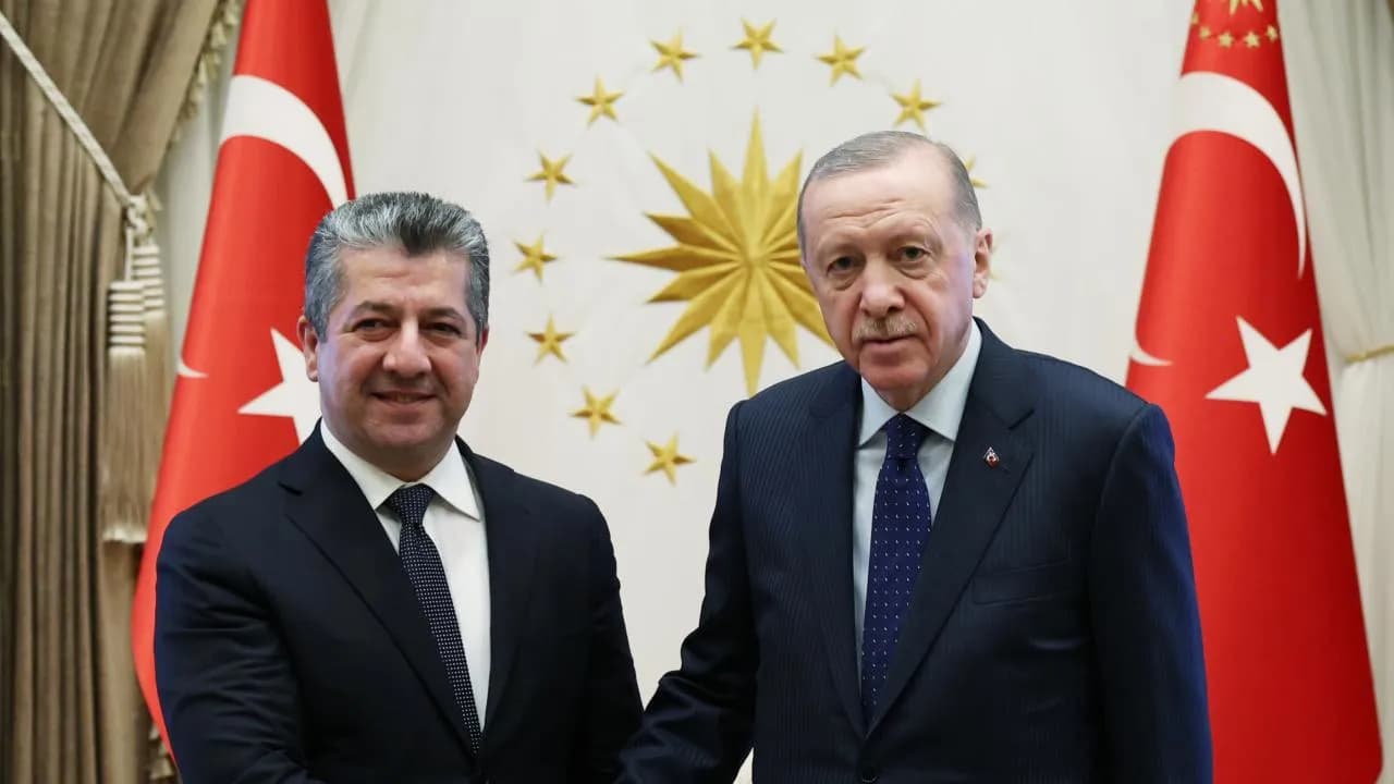 Cumhurbaşkanı Erdoğan, IKBY Başbakanı Barzani’yi Kabul Etti