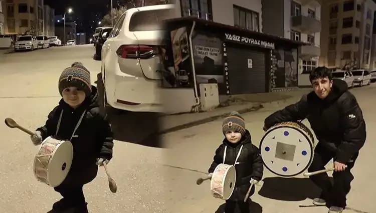 Türkiye'nin En Küçük Ramazan Davulcusunun Annesi Duygulandırdı