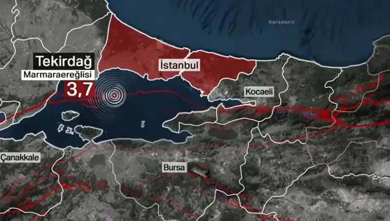 Marmara Denizi'nde Korkutan Deprem: 3.7 Büyüklüğünde Şok Edici Sarsıntı!
