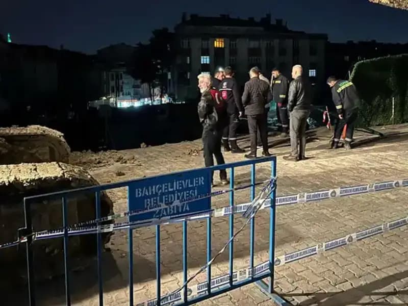 İstanbul'da İnşaat Çalışmaları Sırasında Fecaat: Yol Çöktü!