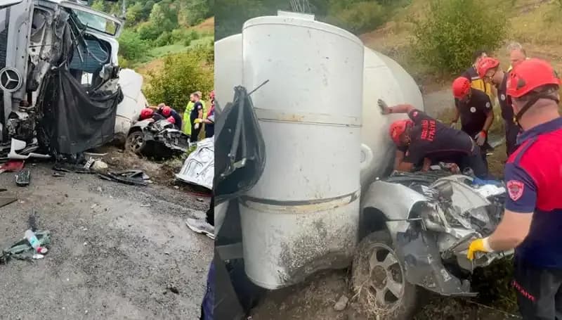 Beton Mikseri Feci Bir Kaza Yaptı: 1 Ölü, 1 Yaralı