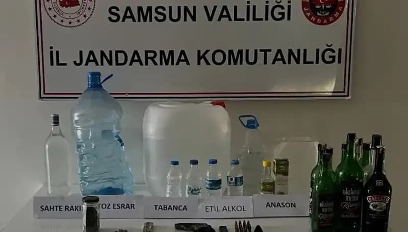 Samsun'da Gerçekleşen Sahte İçki Operasyonu: Litrelerce Yakalandı!