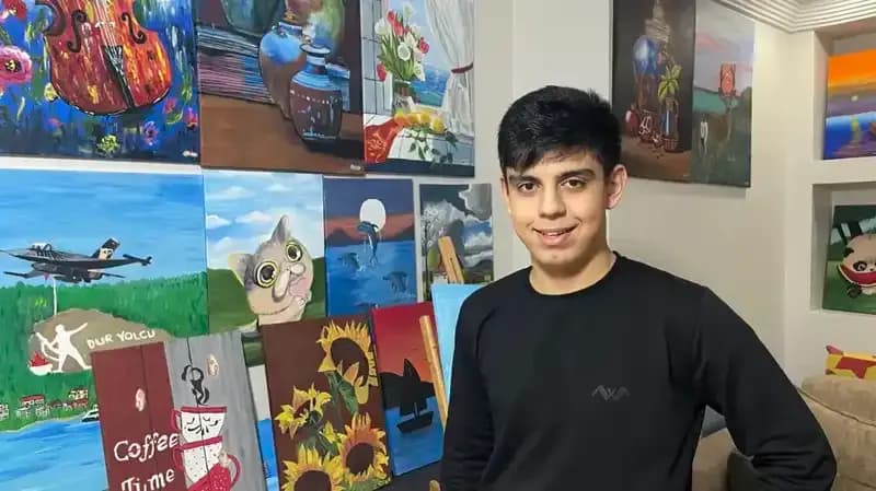 Otizmli Ressam Okan’ın Hayallerindeki Engelsiz Yolculuk