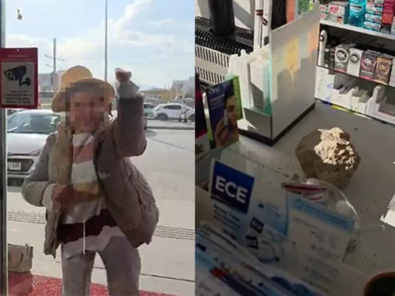 Kayseri'de Fark Ücreti İtirazı: Kadın Eczaneye Taşla Saldırdı