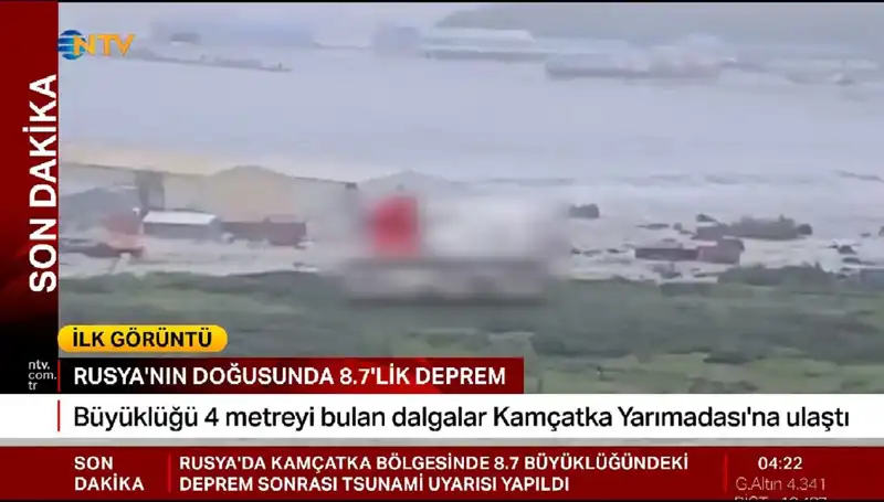 Kamçatka Kıyılarında Tsunami Tehlikesi: İlk Dalgalar Geliyor